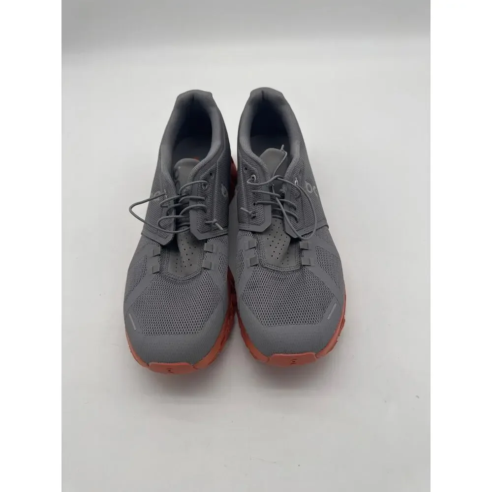 Mens On Cloud 5 Size 11 Sneakers Athletic Running Shoes Grey /Orange. - Picture 2 of 6